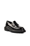 700920   Black Patent Leather Genuine Leather Men's Loafer Shoes - 4