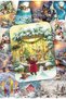 36 Pieces Glitter New Year Postcard Set Wholesale New Year Postcard Snowman Santa Claus