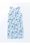 Lcw Kids Blue Crew Neck Girls' Dress - 2