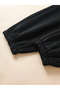 Black Unisex Jogger Sweatpants with Elastic Legs Şah Modaffdşş - 4
