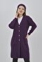 Women's Long Knitwear Seasonal Pocket Buttoned Lycra Cardigan - 3