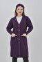 Women's Long Knitwear Seasonal Pocket Buttoned Lycra Cardigan - 5