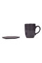 Anthracite Hexagonal Leather Coaster - 4