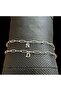 Lettered Steel Atac 2-Piece Anti-Tarnish Bracelet for Lovers - 2