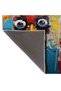 Kemal Collection Multicolored Googly Eyes Chicken Patterned Woven Base Modern Decorative Carpet 47 - 5