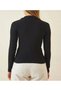 Women's polo collar knitwear blouse - 3