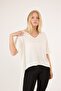 Women's Asymmetrical Cut V Neck Comfortable Seasonal Blouse
