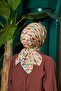 Marrakech Collection Soft Scarf Orange Lavender 1205-06 - 4