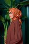 مارakesh Collection وشاح ناعم باس برتقالي 1204-02 - 3