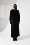Boat Neck Bat Sleeve Thessaloniki Knitted Short Sweater U-Neck Loose Ankle-Length Dress Two-Piece Knitwear Set - 2