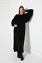 Boat Neck Bat Sleeve Thessaloniki Knitted Short Sweater U-Neck Loose Ankle-Length Dress Two-Piece Knitwear Set - 5