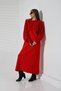 Boat Neck Bat Sleeve Thessaloniki Knitted Short Sweater U-Neck Loose Ankle-Length Dress Two-Piece Knitwear Set - 4