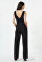 Black Double Breasted Collar Sequin Detailed Knitted Jumpsuit Tprss25Tu00000 - 2