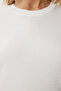Women's Burgundy White 2-Pack Cotton Basic Knitted T-Shirt Ag00002 - 9