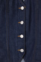 Koyu Mavi Kısa Balon Kollu V Yaka Denim Bluz TWOSS25BZ00000 - 7