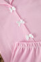 Pink Ribbon/Bow Detail Waffle Fabric Knitted Pajamas Set with Shorts Thmss25Pt00014 - 7