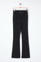 Siyah Yüksek Bel Orta Esnek Flare İspanyol Paça Jeans TWOSS25JE00109 - 6