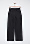 Siyah Yüksek Bel Wide Leg Geniş Paça %100 Pamuk Non-Stretch Jeans TWOSS25JE00060 - 12