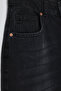 Siyah Yüksek Bel Wide Leg Geniş Paça %100 Pamuk Non-Stretch Jeans TWOSS25JE00060 - 11