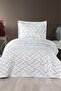 Maria Quilted Single Bedspread 180X240 Cream - Beige