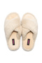 Cross Plush Women's House Slippers Beige 36/41 - 3