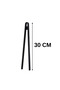 Black Silicone Practical Tweezers Tongs Cooking Tweezers Steel Tongs 30cm |   Professional Chef Tweezers - 2