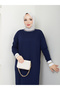 Wonderful Mercerized Non-Pilling Glitter Detailed Dress - 2