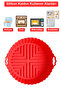 Airfryer Silicone Cooking Bowl - Red - Compatible with All Airfryers - 2