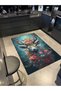 Multicolored Deer Animal Patterned Decorative Washable Carpet Miravip8481 - 2