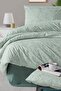 Turquoise Single 100% Cotton Duvet Cover Set Leaf Patterned-Duvet Cover-Sheet-Pillowcase-Durable