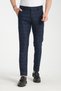Thick Plaid Pattern Men's Side Pocket Classic Waist Slim Fit Chino Pants - 2