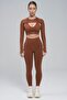 Stitch-Free Long-Sleeve Finger-Detail Aurora Cover Crop Top - 3
