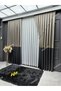 Dark Gray - Mink Panel Background Curtain - Single Wing Stylish Design, Modern and High Quality Background Curtain - 3