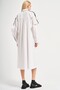 Stripe Detailed Tie up Long Shirt Dress - 4