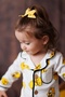 100% Cotton Double Breasted Lapel Front Button Tweety Seasonal Baby Pajamas Set (Month) - 5