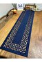 Navy Blue Runner with Pattern