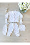 Ribbed 5 Piece Newborn Hospital Release Lilac Heart Bodysuit Set - 2
