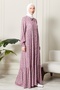 Front Button Viscose Fabric Hijab Dress Mother's Dress Cotton Fabric Large Size - 4