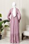 Front Button Viscose Fabric Hijab Dress Mother's Dress Cotton Fabric Large Size - 7