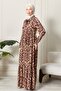 Front Button Viscose Fabric Hijab Dress Mother's Dress Cotton Fabric Large Size - 3