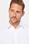 Men's Regular Fit Classic Cut Cotton Easy Ironing Dobby White Shirt - 3