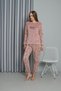 Women's Young Winter Warm Fleece Pajamas Set - 4
