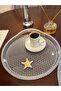 3Pcs Monocrystalline Gold Silvery Party Christmas Presentation Tray (Round)