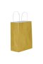Gold Kraft Cardboard Gift Bag with White Twist Handle 25X12X31 cm (5Pcs)