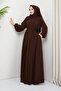 islamic hijab ferace robed gathered medina silk full hijab - 4