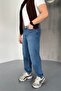 Men's Blue Basic Boyfriend Washed Denim Jeans - 5