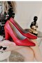 Giort Red Skin Heeled Shoes - 2