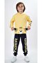 Boy's Tiger Printed Cotton Knitted Top and Bottom Tracksuit Set - 3