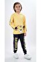 Boy's Tiger Printed Cotton Knitted Top and Bottom Tracksuit Set