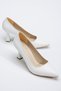 Wedding Dress Combined Women's 7 cm Buckle Heels Black Skin Stiletto - 2